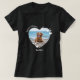 Angepasstes Herz gehört zum Foto für Hunde mit län T-Shirt (Design vorne)