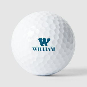 Angepasstes Monogramm mit drei Ebenen mit Vorname Golfball