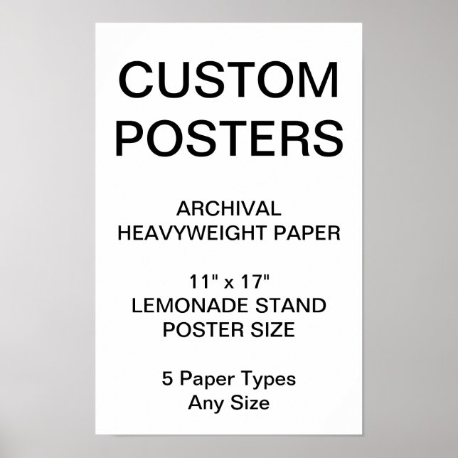Angepasstes Personalisiertes Archical Paper Poster (Vorne)