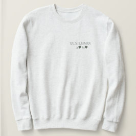 Angepasstes römisches Numerum Sweatshirt