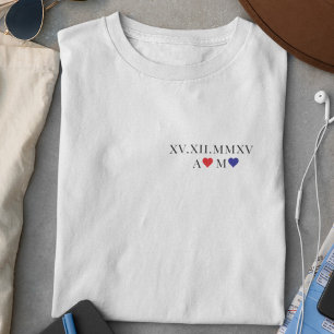 Angepasstes römisches Numerum T-Shirt