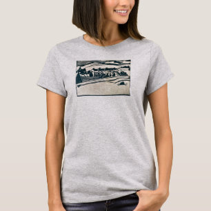 Angepasstes T-Shirt mit Blodgett House Print der 1