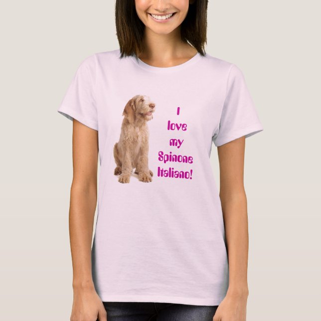 angepasstes T-Stück der Damen - i-Liebe mein T-Shirt (Vorderseite)