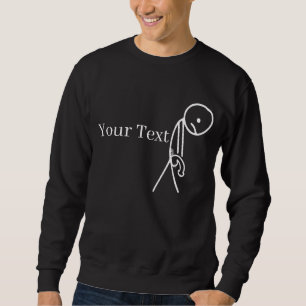 Angepasstes "Trauriger Stockmann +18" Erwachsenen- Sweatshirt