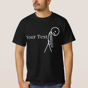 Angepasstes "Trauriger Stockmann +18" Erwachsenen T-Shirt