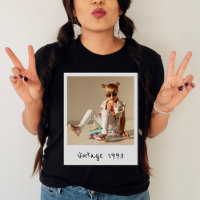 Angepasstes Vintages Foto und Jahr Nostalgie Gebur