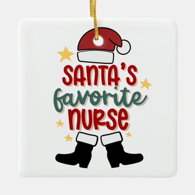 Angepasstes Weihnachtsgeschenk Keramikornament (Vorderseite)