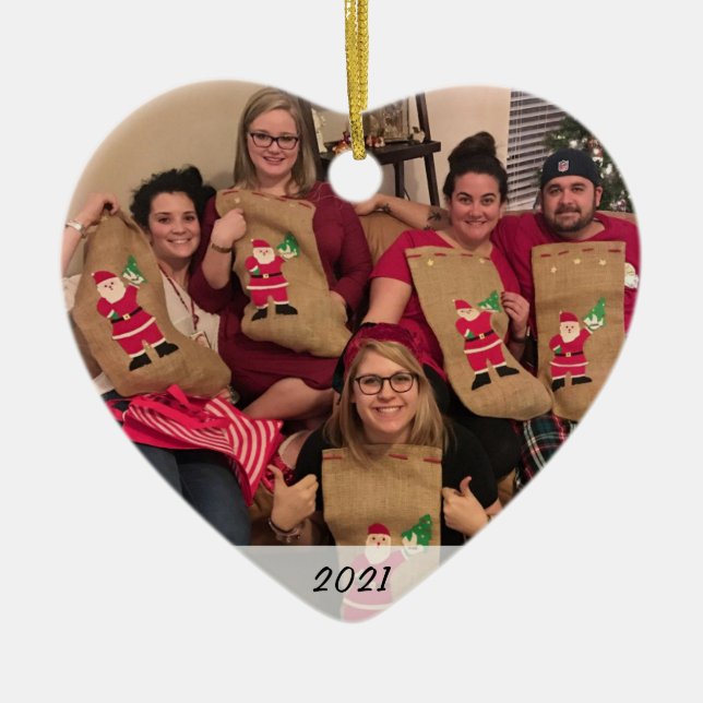 Angepasstes, zweiseitiges Foto Keramikornament (Vorne)