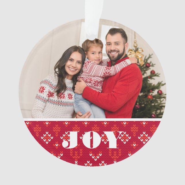Angepasstes zweiseitiges Foto Nordic Christmas Ornament (Vorderseite)