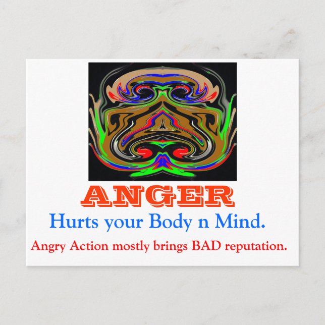 ANGER-Management Postkarte (Vorderseite)