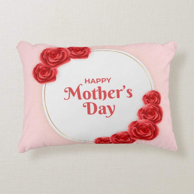 Angerautes Polyester Dekokissen (Vorderseite)