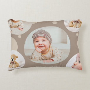 Angerautes Polyester Dekokissen