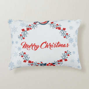 Angerautes Polyester Dekokissen