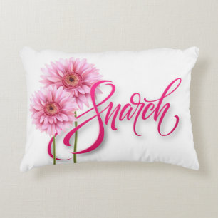 Angerautes Polyester Dekokissen