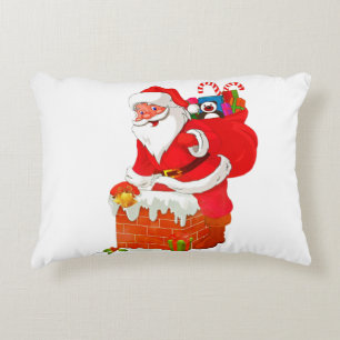 Angerautes Polyester Dekokissen