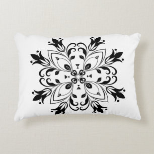 Angerautes Polyester Dekokissen