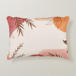 Angerautes Polyester Dekokissen