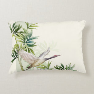 Angerautes Polyester Dekokissen