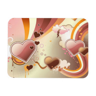 Angeredeter Entwurfshintergrund Magnet