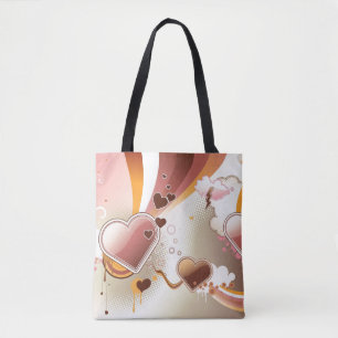 Angeredeter Entwurfshintergrund Tasche
