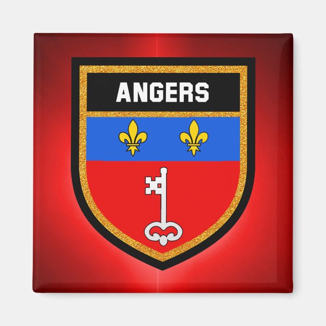 Angers Flag Magnet (Vorne)