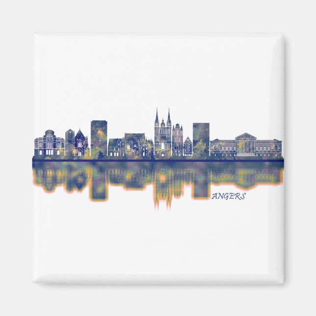 Angers Skyline Magnet (Vorne)