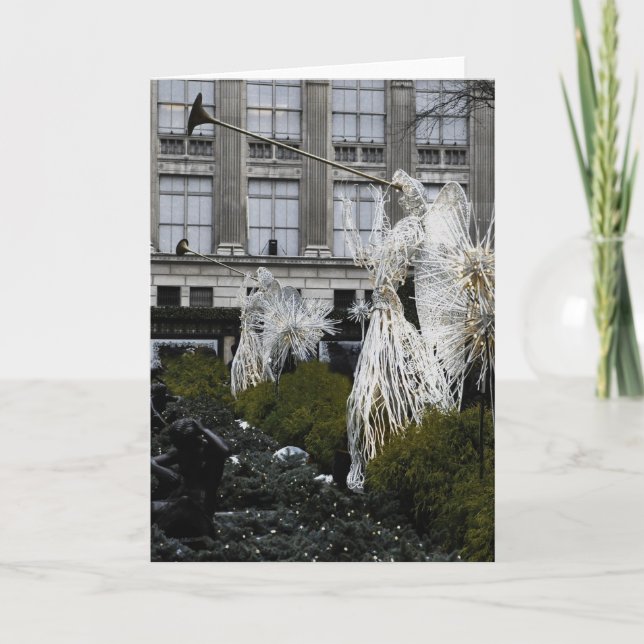 Anges à Manhattan, carte de Noël de NYC (Devant)