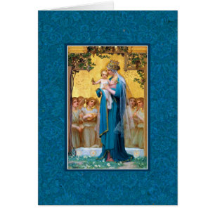 Anges bénis de Vierge Marie catholiques