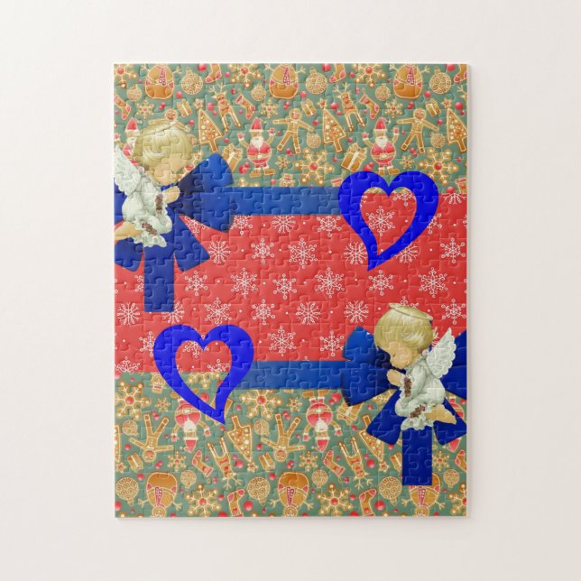 Anges du puzzle de Noël (Vertical)