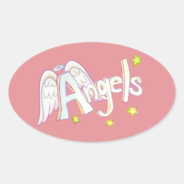 Anges Mot Inspirationnel Art autocollants (Devant)