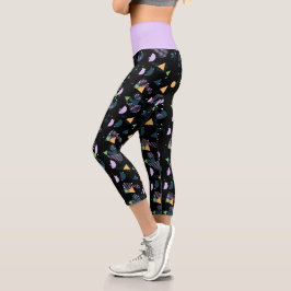 Angesagt geometrische moderne Abstrakte Muster auf Capri Leggings