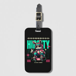 Angesagt-Hop-Hoppity - Skater Bunny Oster Gepäckanhänger
