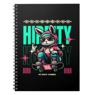 Angesagt-Hop-Hoppity - Skater Bunny Oster Notizblock