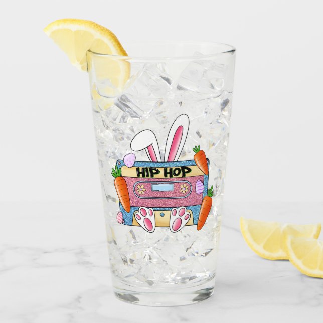 Angesagt-Hop Ostergeblasenes Mixtape - Retro Casse Glas (Vorderseite Ice)