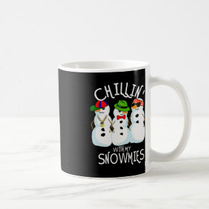 Angesagt-Hop Weihnachtsmusik Snowman Chillin mit m Kaffeetasse
