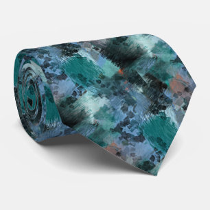 Angesagt Moderne, Aquamarine Grüne Violette Blaue  Krawatte