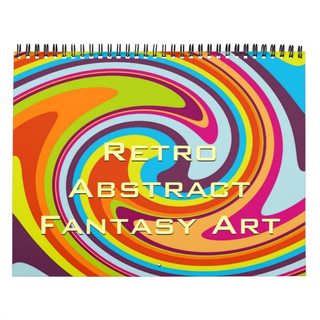 Angesagt Moderne Farben Retro Abstrakte Fantasie K Kalender (Titelbild)