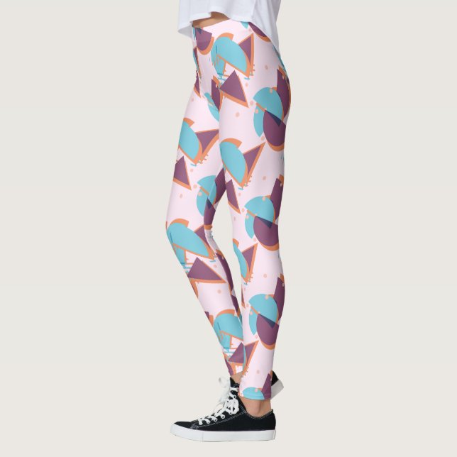 Angesagt Modernes Abstraktes geometrisches 50er Ar Leggings (Links)