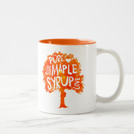 Angesagte Ahorn-Sirup-Baum-Liebe Zweifarbige Tasse