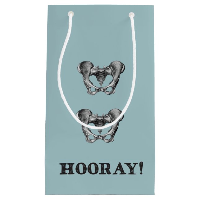 Angesagte angesagte Hooray Anatomie-Mitteilung Kleine Geschenktüte (Vorderseite)
