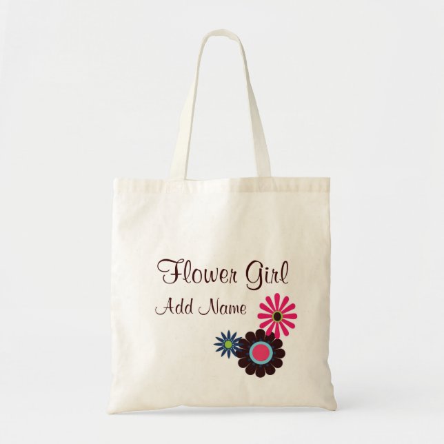 Angesagte Blumen-Mädchen Customizalbe Tragetasche (Vorne)