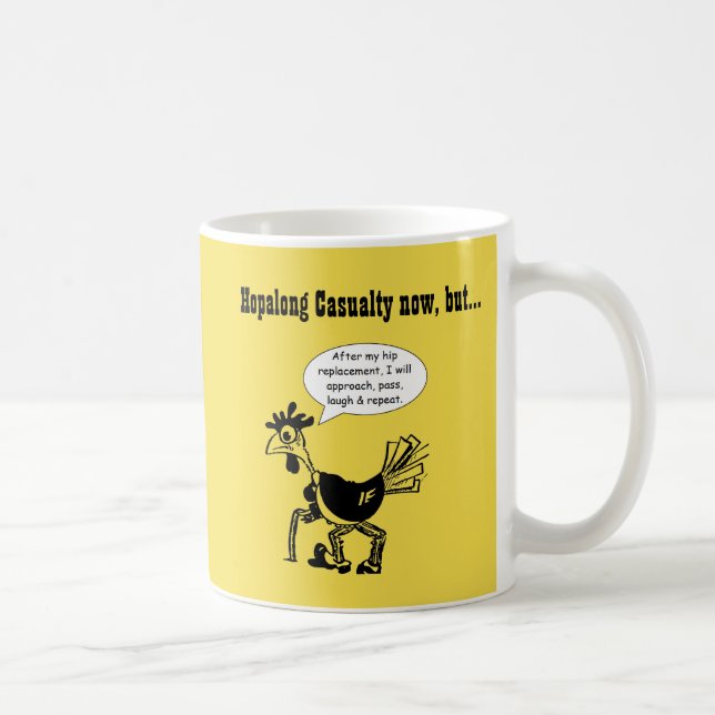 Angesagte Ersatz-Operation - Spaß-Zitat Kaffeetasse (Rechts)