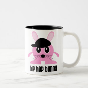 Angesagte Hopfenhäschen-Tasse Zweifarbige Tasse