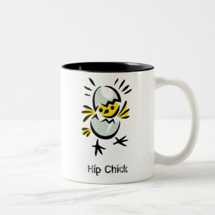 Angesagte Küken-Tasse Zweifarbige Tasse