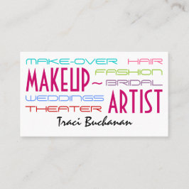 Angesagte Make-upkünstler-Geschäfts-Karten Visitenkarte