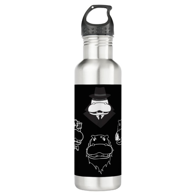 Angesagte-O Vielzahl-Stunde Trinkflasche (Vorderseite)