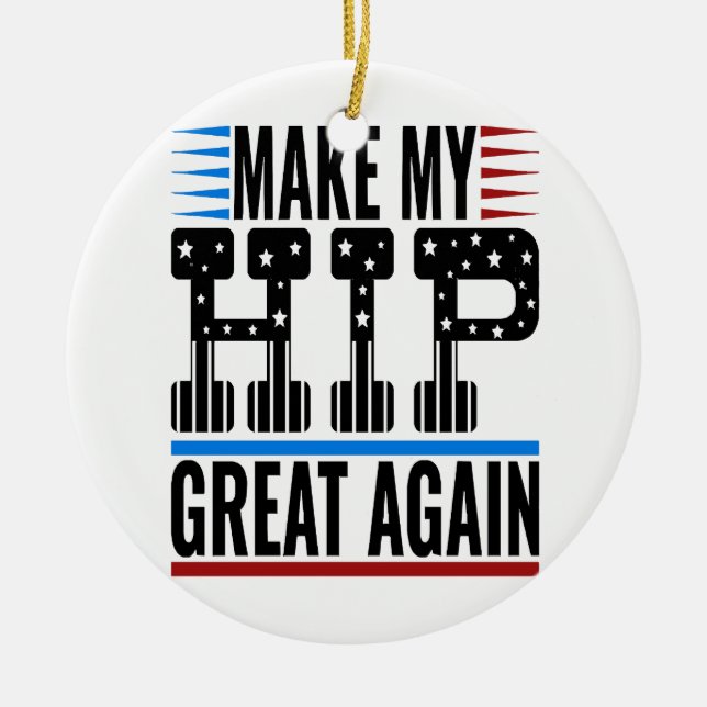 Angesagte Operation Keramik Ornament (Vorne)