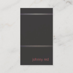 Angesagte und einfache Black Business Card Visitenkarte