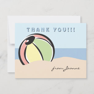 Angesagte und Fun Beach Ball Note Card Einladung