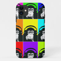 Angesagter Affe-Pop-Kunst-Telefon-Kasten